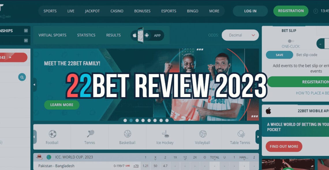 22BET REVIEW 2023